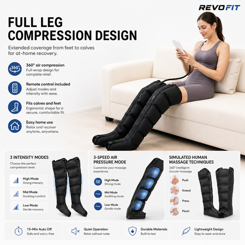 Revo Fit Air Compression Leg Massager