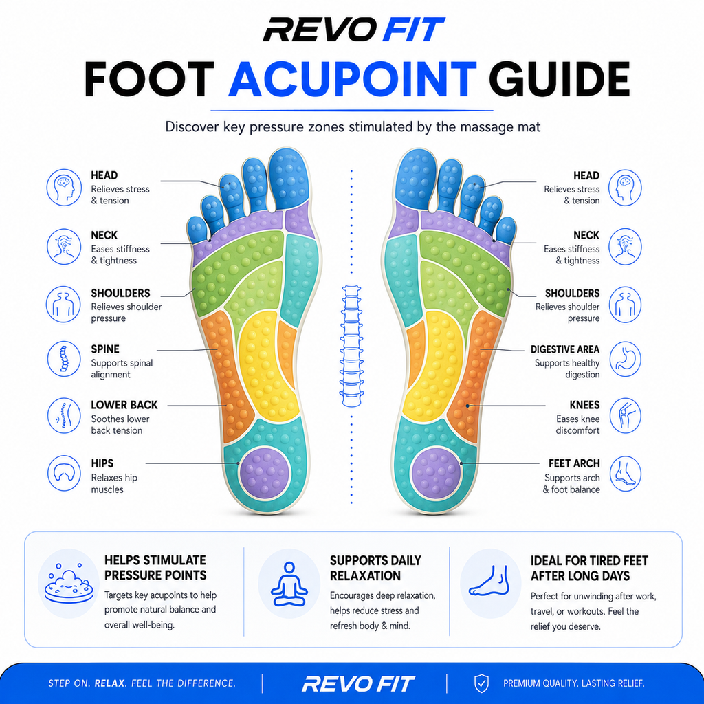Revo Fit Foot Acupressure Massage Mat
